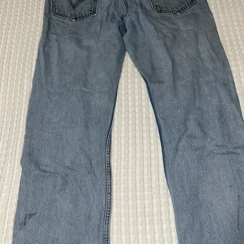Vintage Y2K Levi's 505 Jeans 34x34 Light Wash Destroyed Distressed Grunge